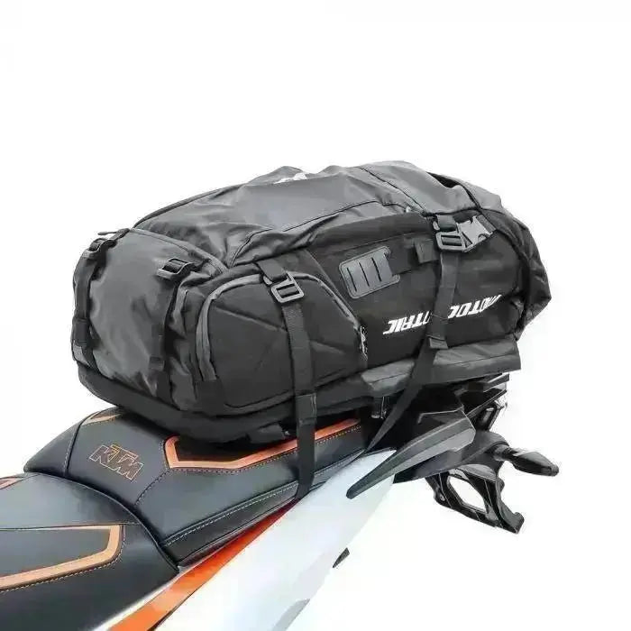 Sac à dos moto grand volume avec porte-casque - Le Pratique du Motard