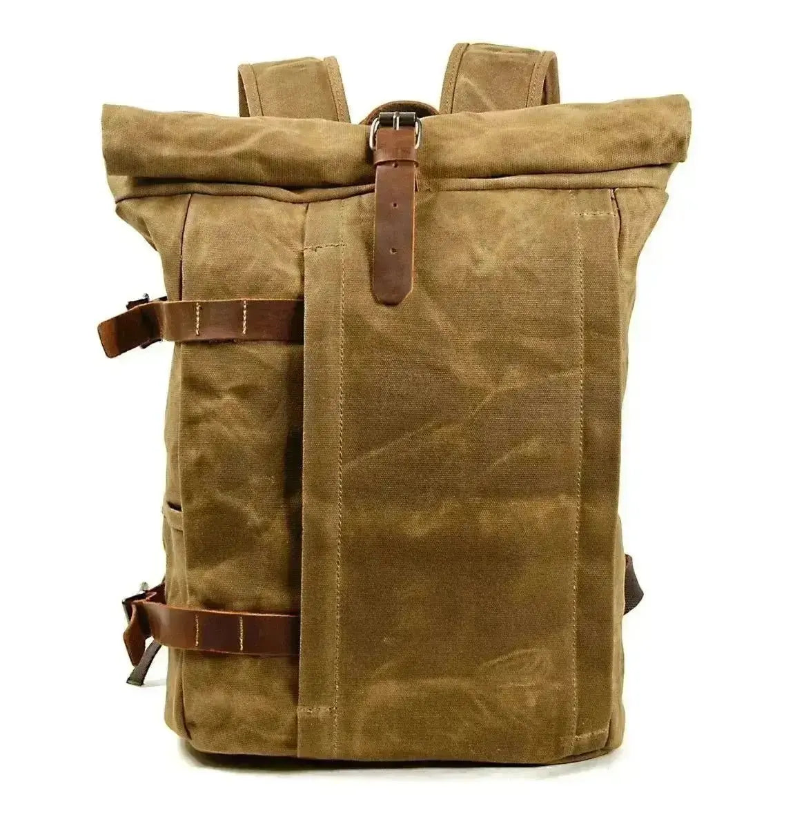 Sac à dos moto Vintage Imperméable - Retro brun - Le Pratique du Motard