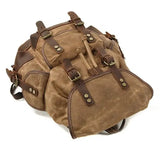 Sac à Dos Vintage moto - Retro marron - Le Pratique du Motard