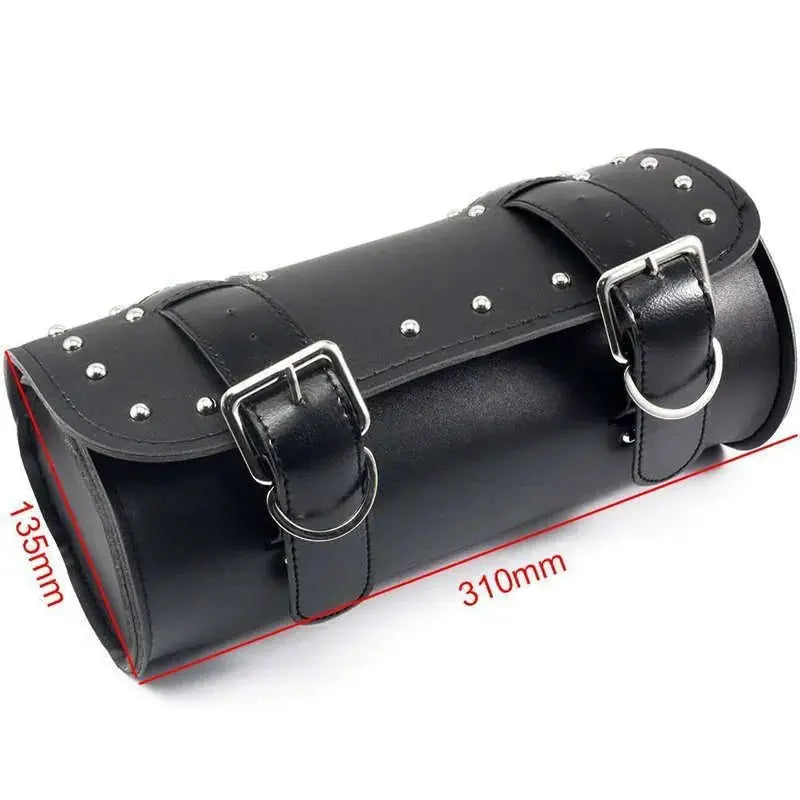 Sacoche cuir moto - Roll Barrel NOIR Le Pratique du Motard