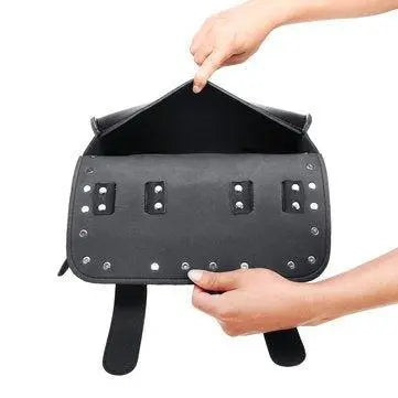 Sacoche cuir moto - Roll Barrel NOIR Le Pratique du Motard