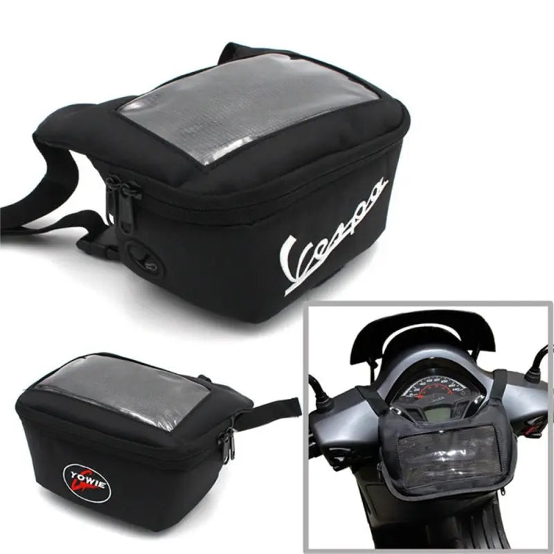 Sacoche guidon scooter Vespa - Le Pratique du Motard