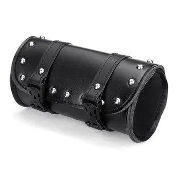 Sacoche outil fourchette avant sacoche sacoche cuir noir pour Harley - Le Pratique du Motard