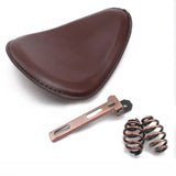 Selle moto en cuir a ressort pour sportster XL883 1200 - Le Pratique du Motard