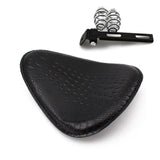 Selle moto en cuir a ressort pour sportster XL883 1200 - Le Pratique du Motard