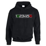 Sweat a capuche moto "1N23456" - Le Pratique du Motard