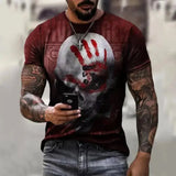 T-shirt homme Skull Flag - Le Pratique du Motard