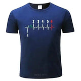 T-shirt motif Battements de coeur - Le Pratique du Motard