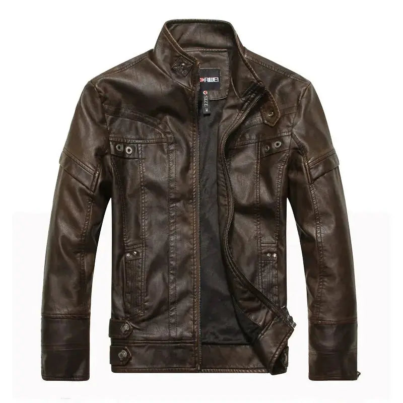 VESTE BLOUSON CUIR NOIR HOMME STYLE MOTARD CAFÉ RACER ÉPAULES SURPIQUÉES ,  Pour un look bikers ou café racer décontracté