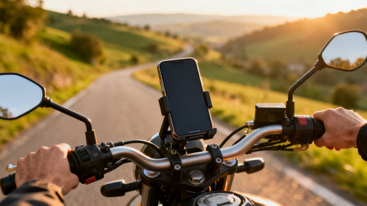 Support téléphone moto : quelle fixation choisir entre guidon, potence et rétroviseur ?