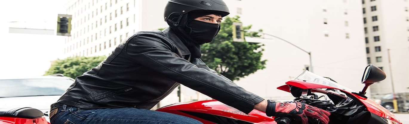 Cagoule noire motard biker - Équipement moto