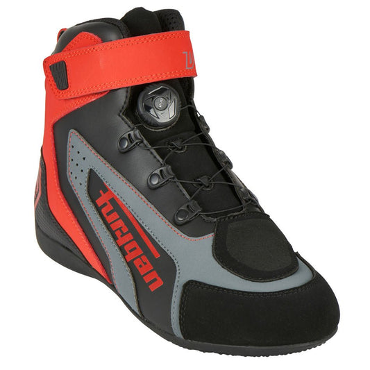 Chaussures Moto Furygan V4 EASY D3O® — Homologué CE Noir - Rouge - LE PRATIQUE DU MOTARD
