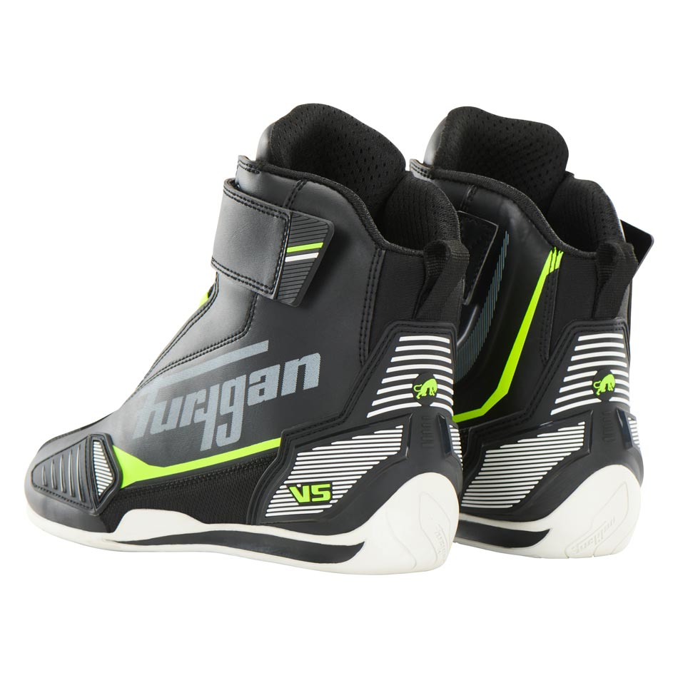 Chaussures Moto Homme Étanches | Furygan™ V5 D3O® WP Noir Jaune Fluo — détail