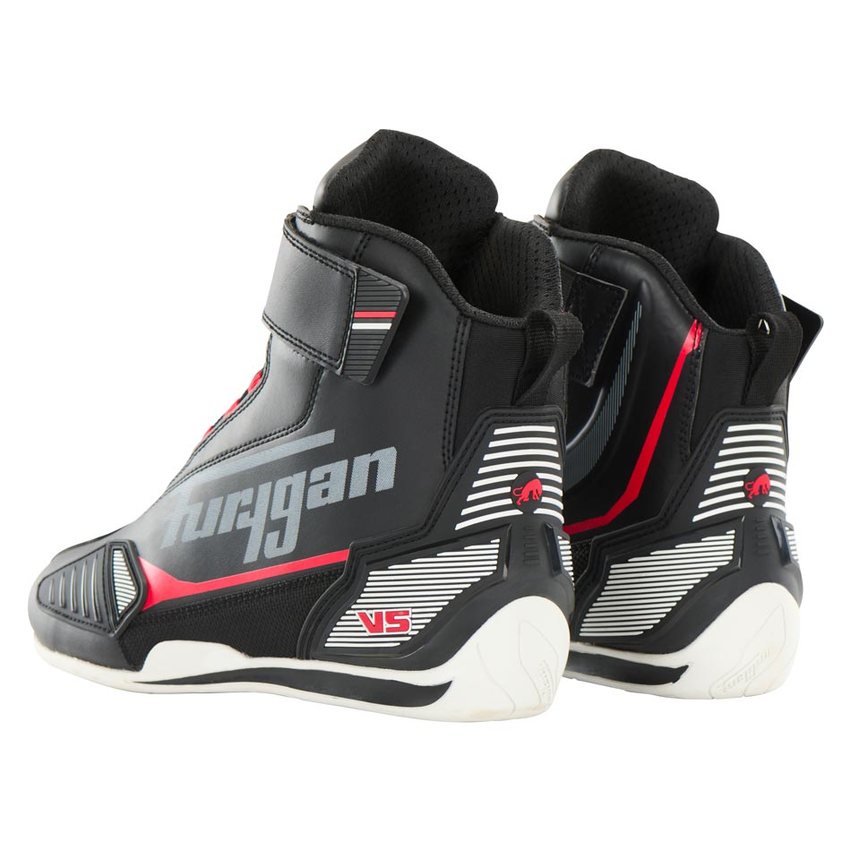 Chaussures Moto Homme Étanches | Furygan™ V5 D3O® WP Noir Blanc Rouge — détail