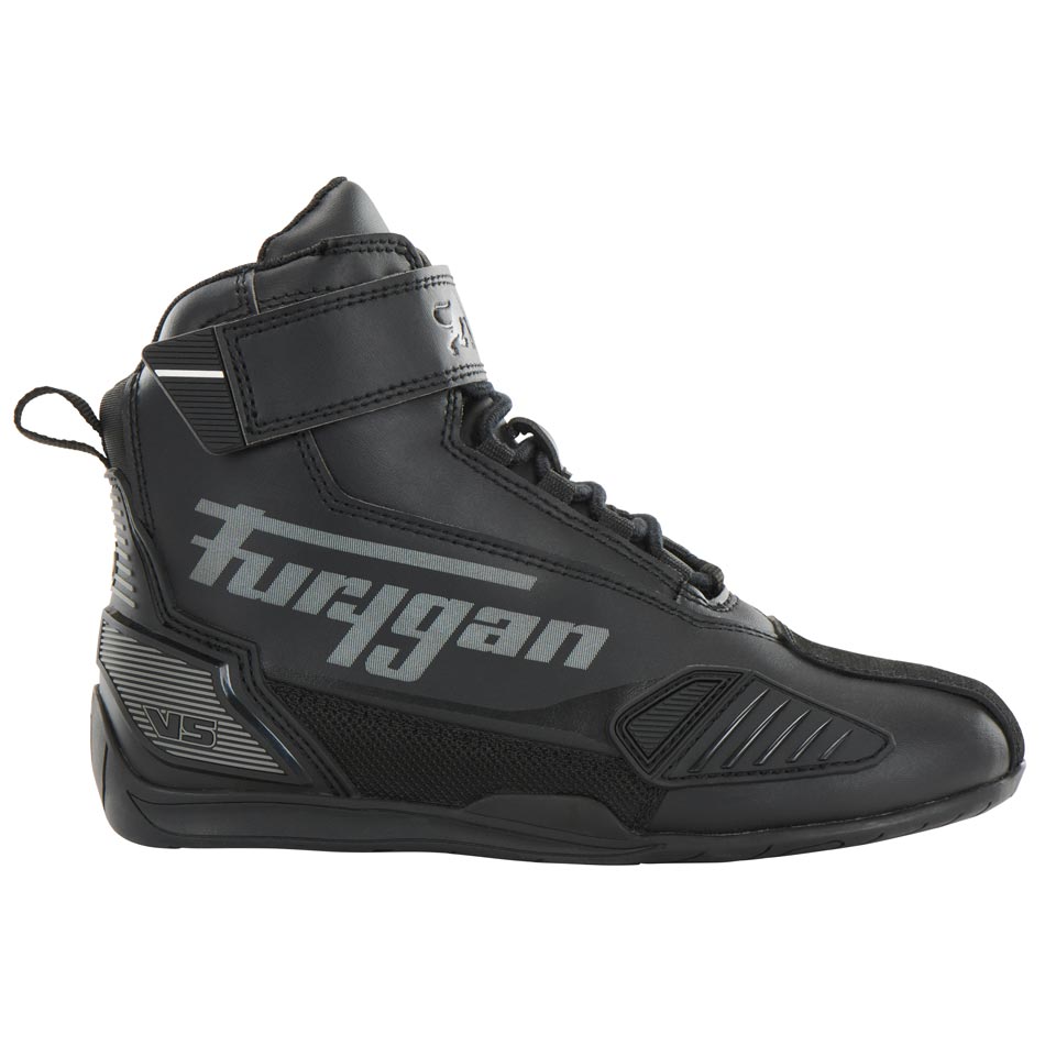 Chaussures Moto Femme Étanches | Furygan™ V5 D3O® Lady WP Noir Anthracite — vue trois quarts