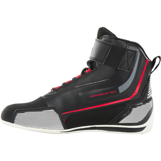 Chaussures Moto Sport Homme | Furygan™ V5 D3O® Noir Blanc Rouge — détail