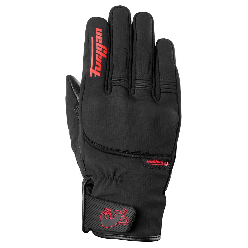 Gants Moto Furygan JET ALL SEASONS D3O® EVO Noir - Rouge — Certifié CE - LE PRATIQUE DU MOTARD