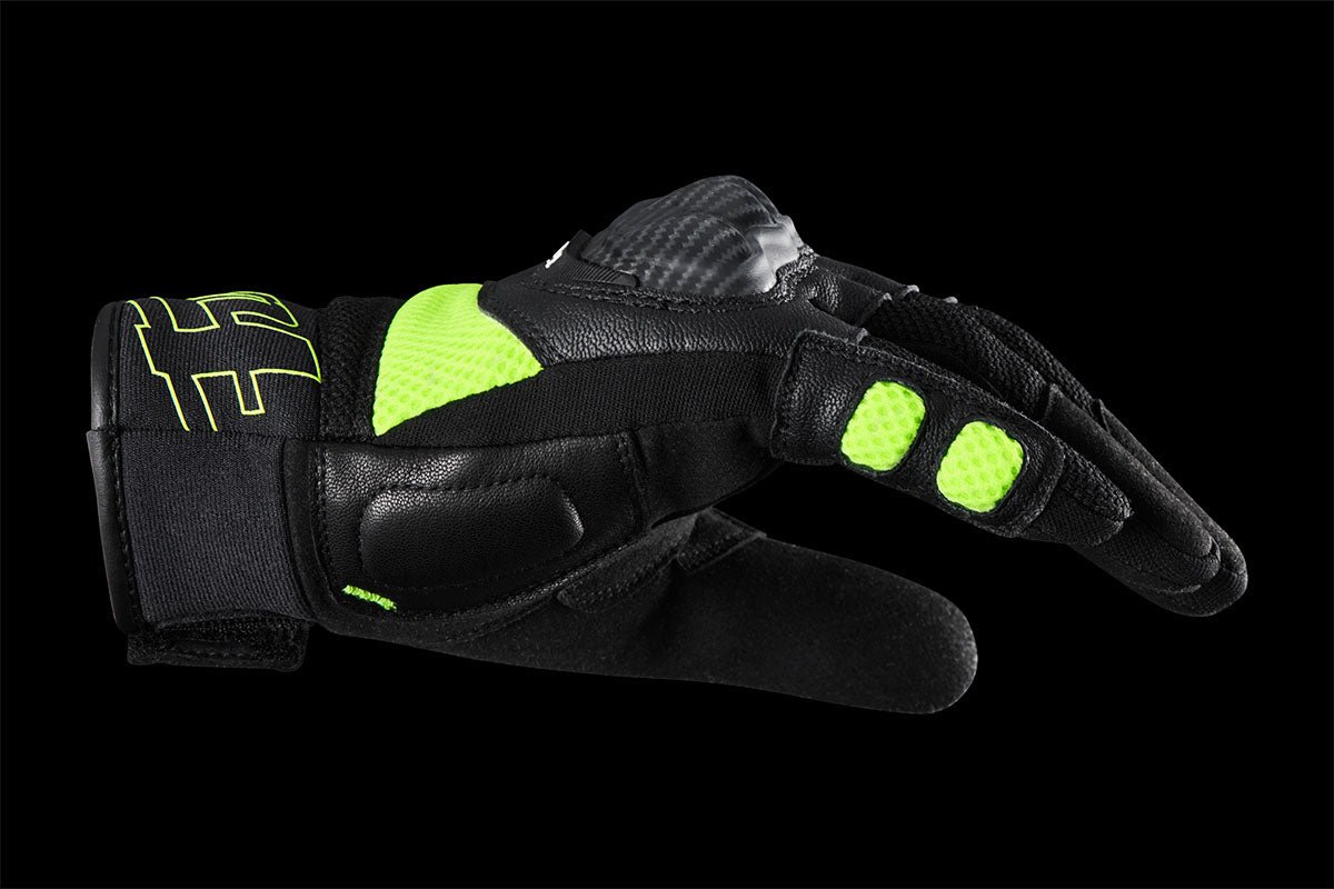 Gants Moto Furygan GALAX EVO Noir - Jaune stab — Certifié CE - LE PRATIQUE DU MOTARD