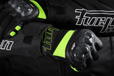 Gants Moto Furygan GALAX EVO Noir - Jaune stab — Certifié CE - LE PRATIQUE DU MOTARD