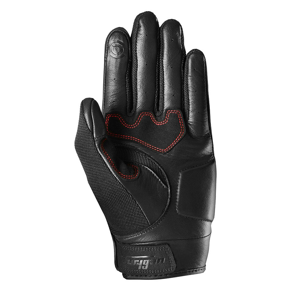 Gants Moto Furygan SHADE Noir - Rouge — Certifié CE - LE PRATIQUE DU MOTARD