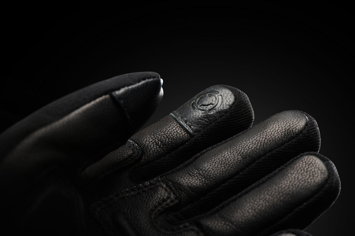 Gants Moto Enfant Homologués 6-12 ans — Noir-Blanc, vue detail 3