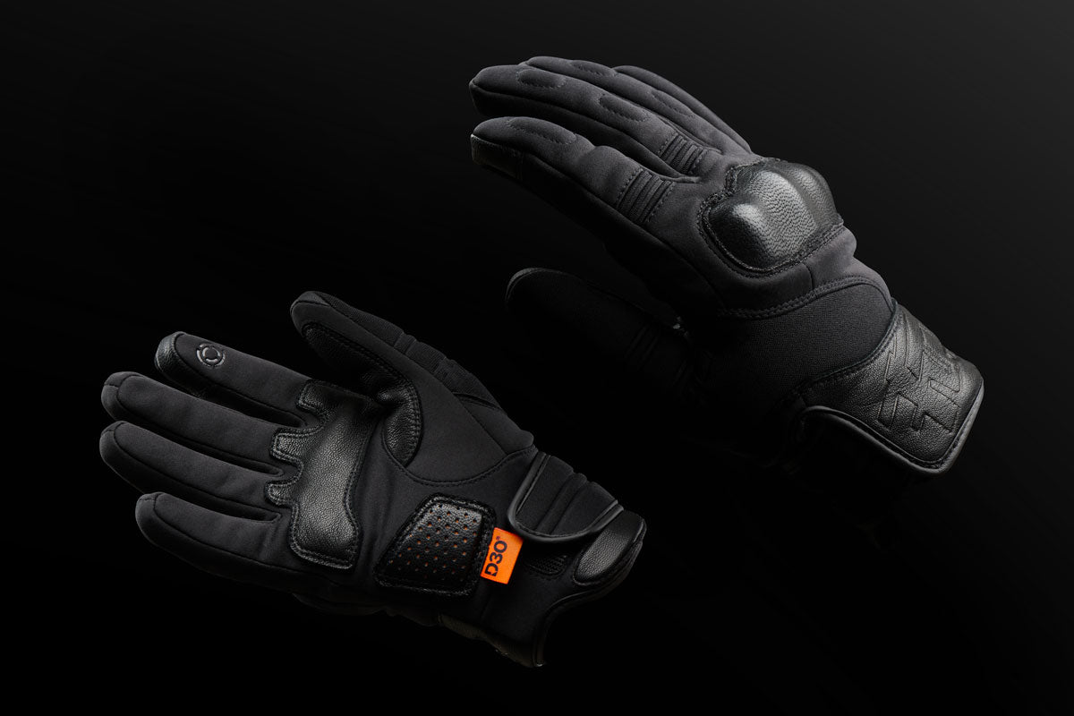 Gants Moto Femme Mi-Saison Homologués CE — Noir, vue detail 1