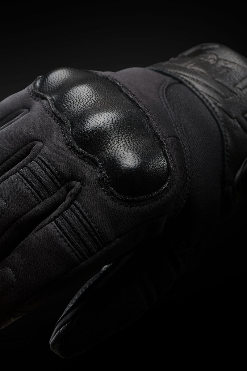 Gants Moto Femme Mi-Saison Homologués CE — Noir, vue detail 3