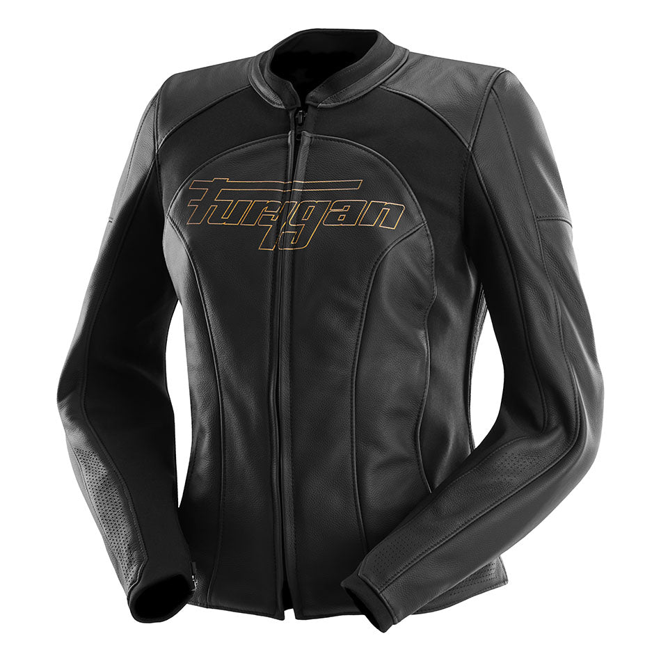 Blouson Moto Furygan ROMY — Protection CE Niveau AAA Noir - Or - LE PRATIQUE DU MOTARD
