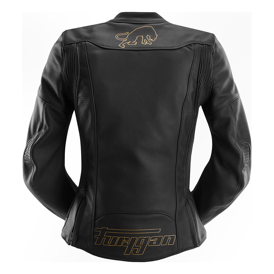 Blouson Moto Furygan ROMY — Protection CE Niveau AAA Noir - Or - LE PRATIQUE DU MOTARD