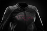 Blouson Moto Furygan ROMY — Protection CE Niveau AAA Noir - Rose - LE PRATIQUE DU MOTARD