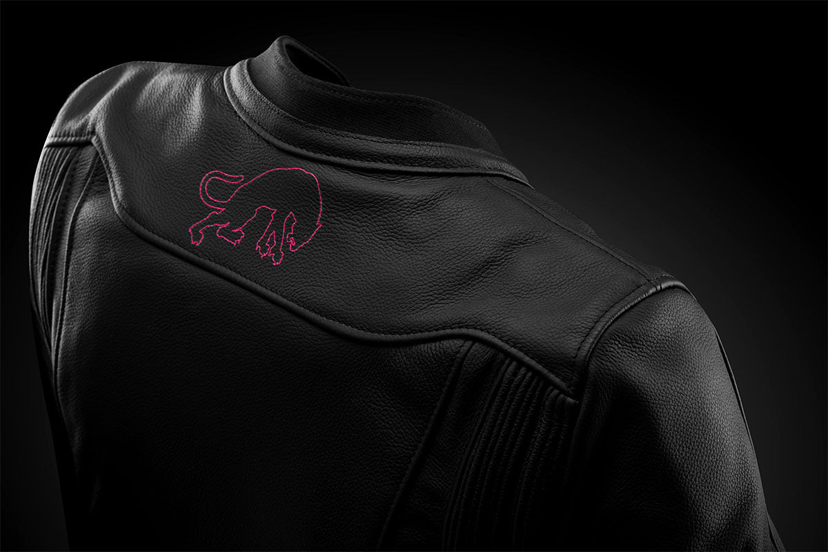 Blouson Moto Furygan ROMY — Protection CE Niveau AAA Noir - Rose - LE PRATIQUE DU MOTARD