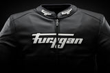 Blouson Cuir Moto Homme Homologué AAA 98 % Cuir — Noir-Blanc, vue detail 5
