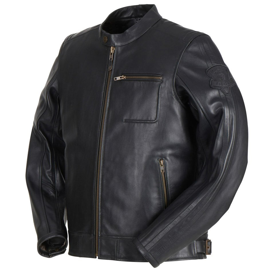 Blouson Moto Furygan L'AUDACIEUX — Protection CE Niveau A Noir - LE PRATIQUE DU MOTARD