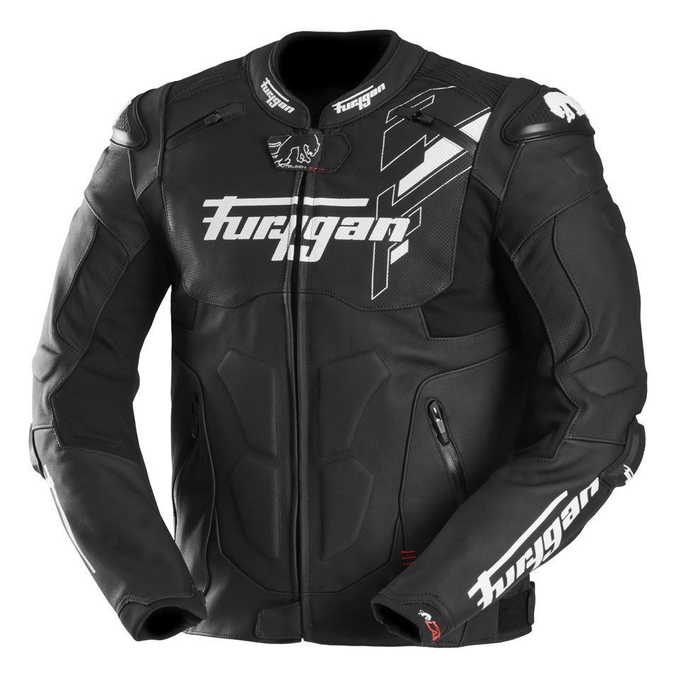 Blouson Moto Furygan RAPTOR EVO 3 — Protection CE Niveau AAA Noir - Blanc - Blanc - LE PRATIQUE DU MOTARD
