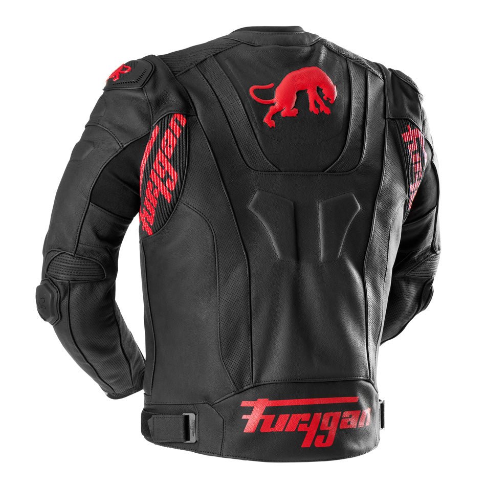 Blouson Moto Furygan RAPTOR EVO 3 — Protection CE Niveau AAA Noir - Rouge - LE PRATIQUE DU MOTARD
