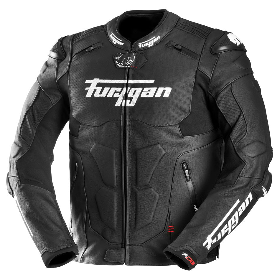 Blouson Moto Furygan RAPTOR EVO 3 — Protection CE Niveau AAA Noir - Blanc - LE PRATIQUE DU MOTARD