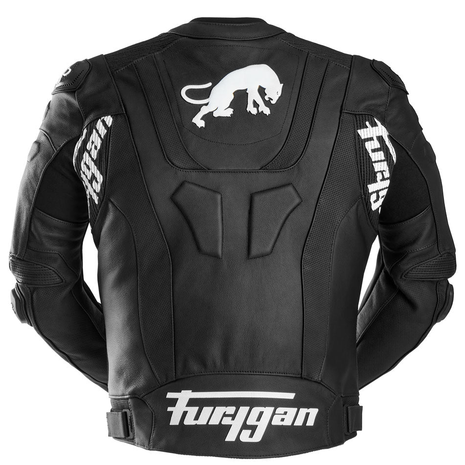 Blouson Moto Furygan RAPTOR EVO 3 — Protection CE Niveau AAA Noir - Blanc - LE PRATIQUE DU MOTARD