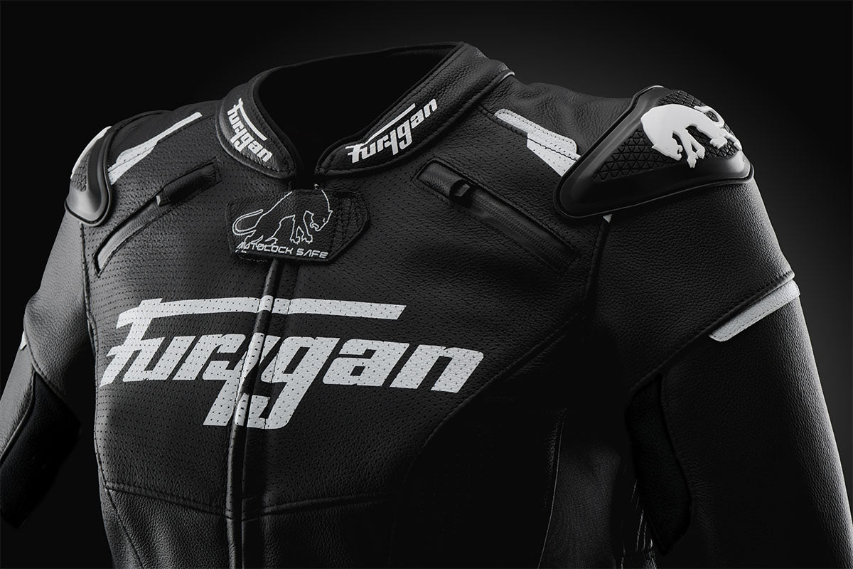 Blouson Moto Furygan RAPTOR LADY — Protection CE Niveau AAA Noir - Blanc - LE PRATIQUE DU MOTARD