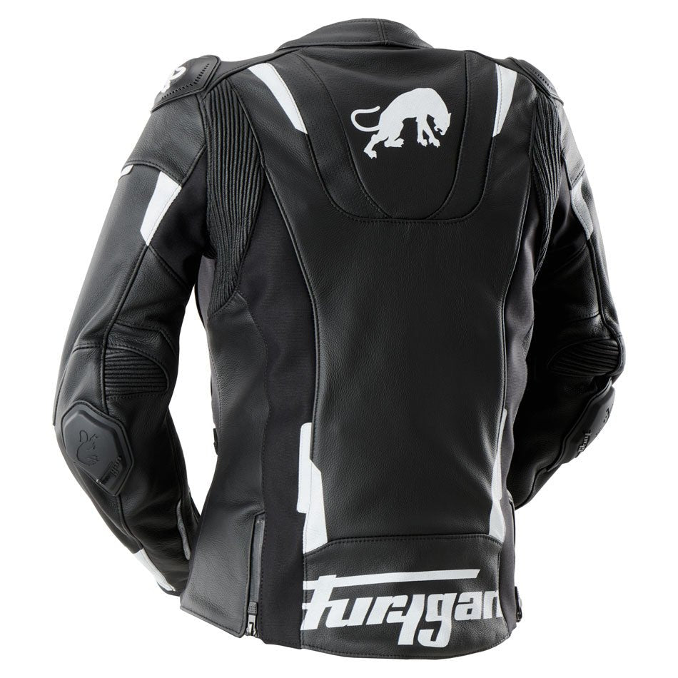Blouson Moto Furygan RAPTOR LADY — Protection CE Niveau AAA Noir - Blanc - LE PRATIQUE DU MOTARD