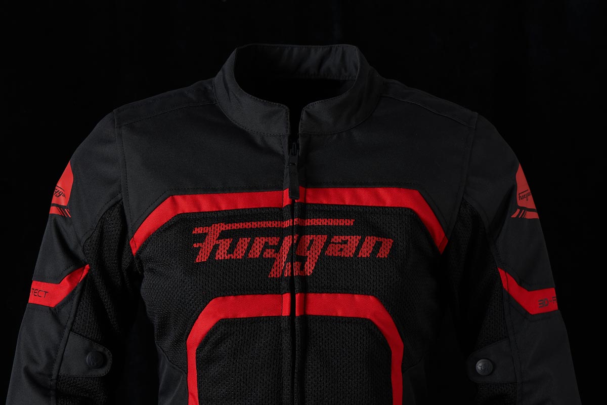Blouson Moto Furygan MYSTIC EVO VENTED — Protection CE Niveau A Noir - Rouge - LE PRATIQUE DU MOTARD