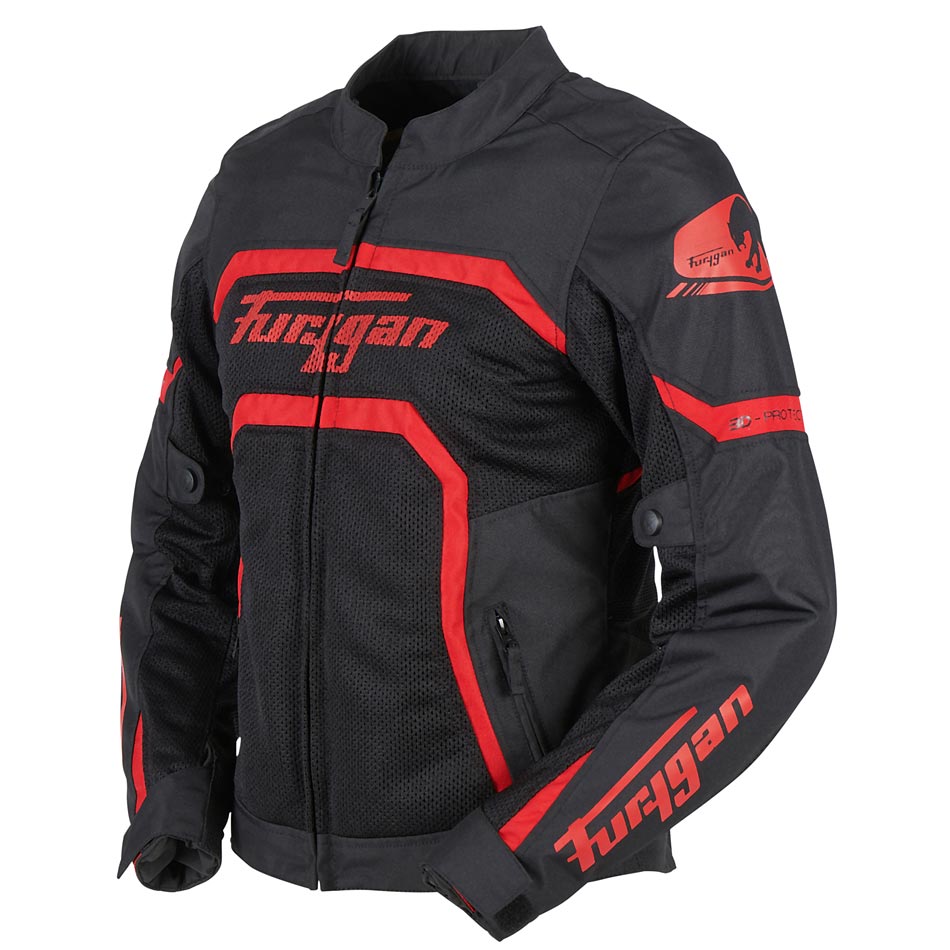 Blouson Moto Furygan MYSTIC EVO VENTED — Protection CE Niveau A Noir - Rouge - LE PRATIQUE DU MOTARD