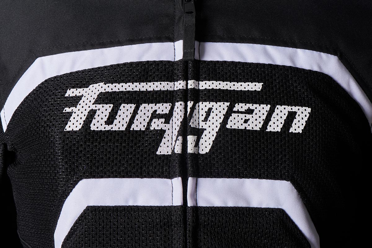 Blouson Moto Furygan MYSTIC EVO VENTED — Protection CE Niveau A Noir - Blanc - LE PRATIQUE DU MOTARD