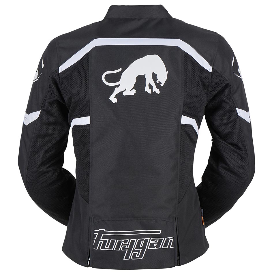Blouson Moto Furygan MYSTIC EVO VENTED — Protection CE Niveau A Noir - Blanc - LE PRATIQUE DU MOTARD
