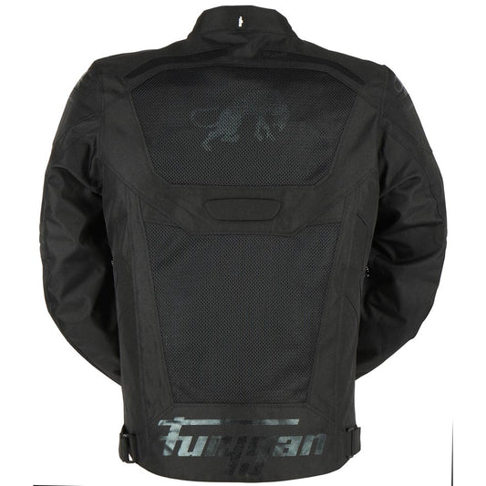 Blouson Moto Furygan ATOM VENTED EVO — Protection CE Niveau A Noir - Noir - LE PRATIQUE DU MOTARD