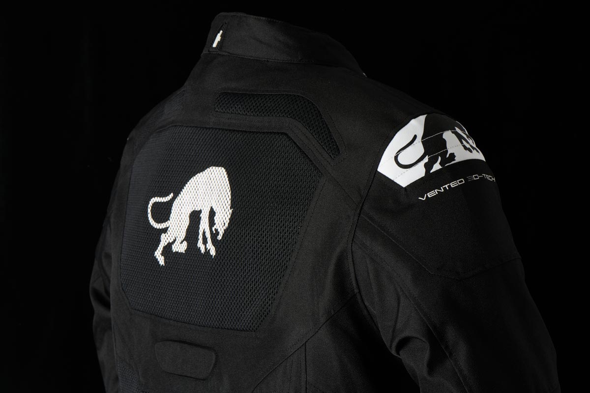 Blouson Moto Furygan ATOM VENTED EVO — Protection CE Niveau A Noir - Blanc - LE PRATIQUE DU MOTARD