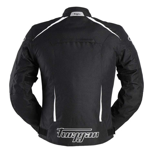 Blouson Moto Furygan YORI — Protection CE Niveau AA Noir - Blanc - Blanc - LE PRATIQUE DU MOTARD
