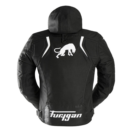 Blouson Moto Furygan SHARD — Protection CE Niveau AA Noir - Blanc - LE PRATIQUE DU MOTARD