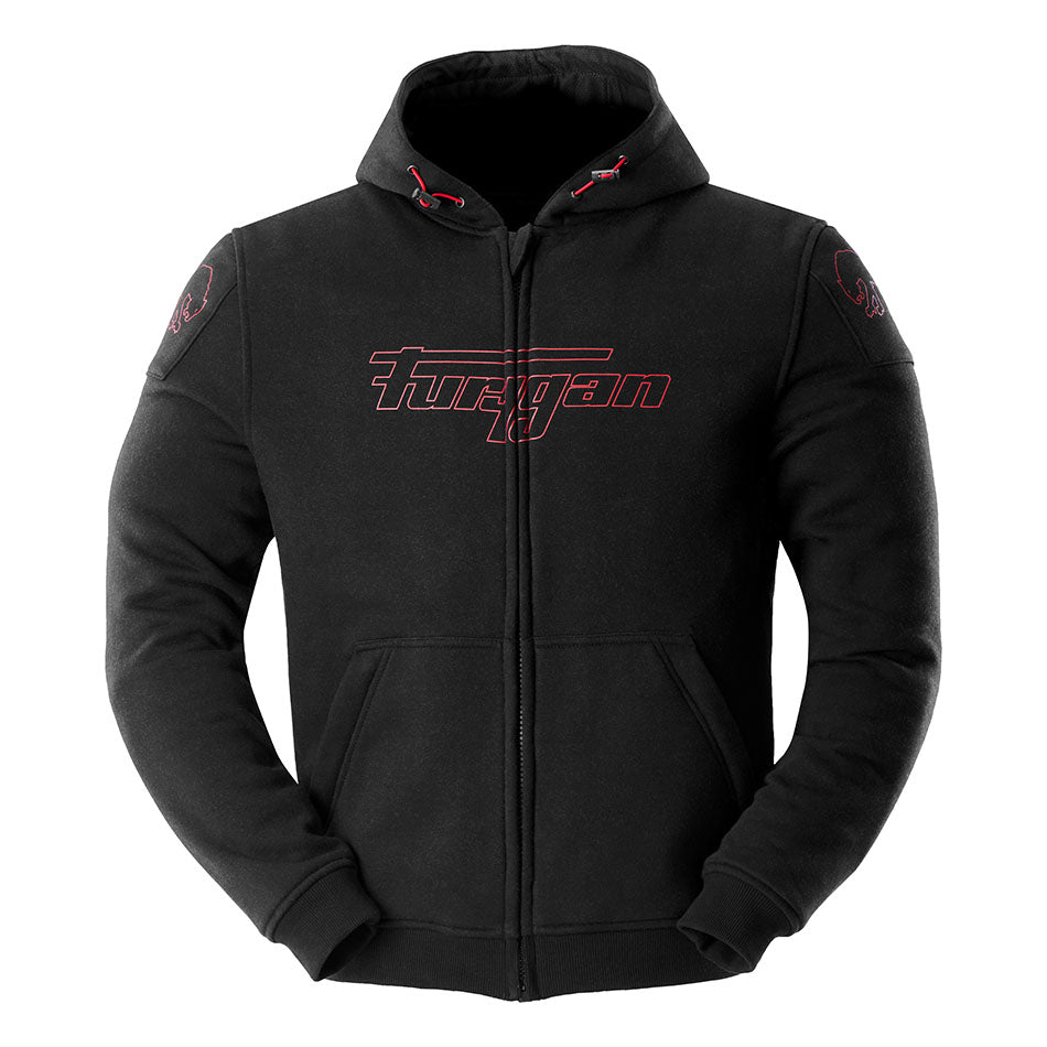 Blouson Moto Furygan LIVIO X KEVLAR® — Protection CE Niveau AA Noir - Rouge - LE PRATIQUE DU MOTARD