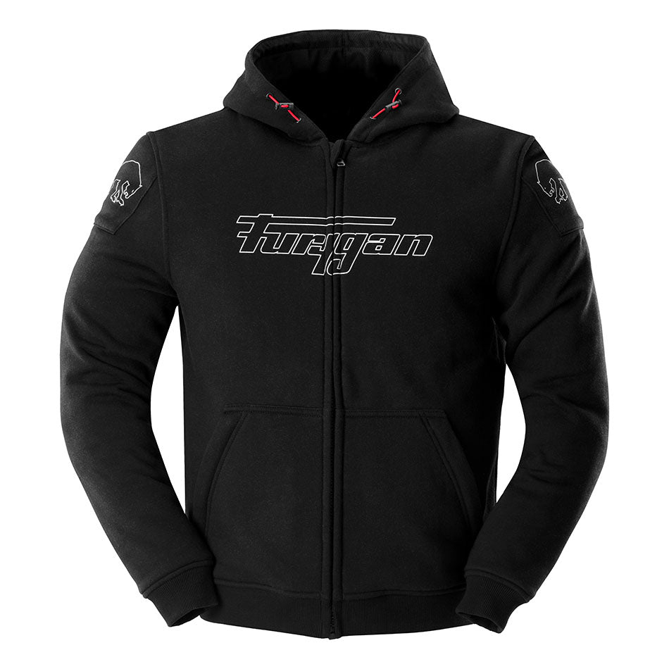 Blouson Moto Furygan LIVIO X KEVLAR® — Protection CE Niveau AA Noir - Blanc - LE PRATIQUE DU MOTARD