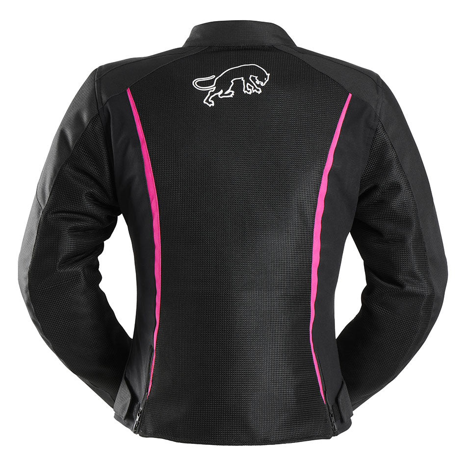 Blouson Moto Furygan ODESSA VENTED 3IN1 — Protection CE Niveau A Noir - Blanc - Rose - LE PRATIQUE DU MOTARD